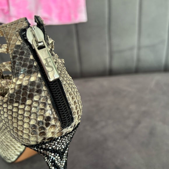 Python high heels, size 39, Leather-Italian, Like new - Picture 4 of 15